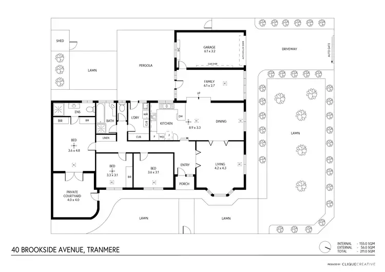 Floorplan of Homely house listing, 40 Brookside Avenue, Tranmere SA 5073