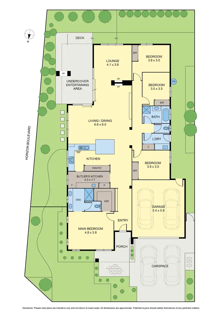 Floorplan of Homely house listing, 34 Destination Drive, Greenvale VIC 3059