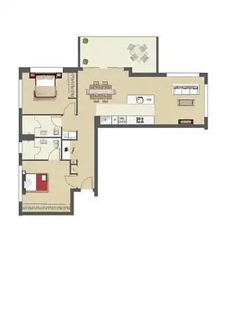 Floorplan of Homely apartment listing, 2501/35 Campbell Street, Bowen Hills QLD 4006