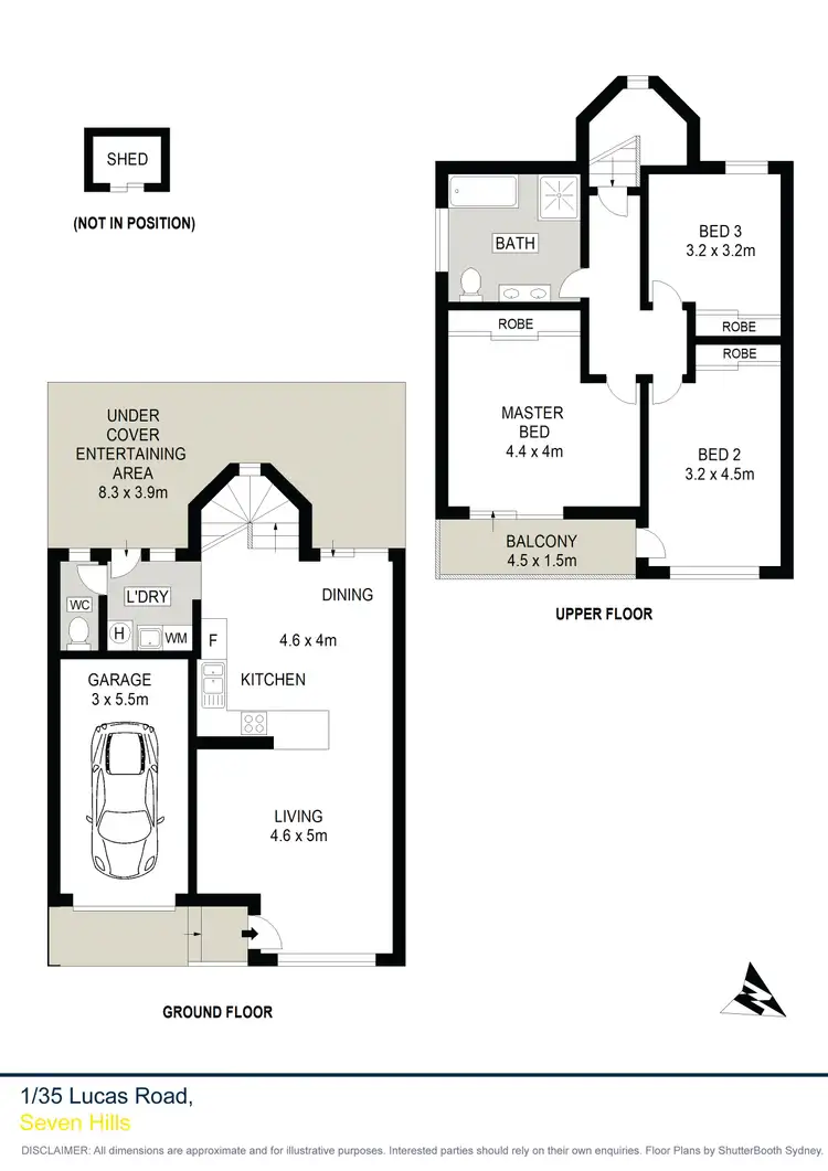 Floorplan of Homely townhouse listing, 1/35 Lucas Road, Seven Hills NSW 2147