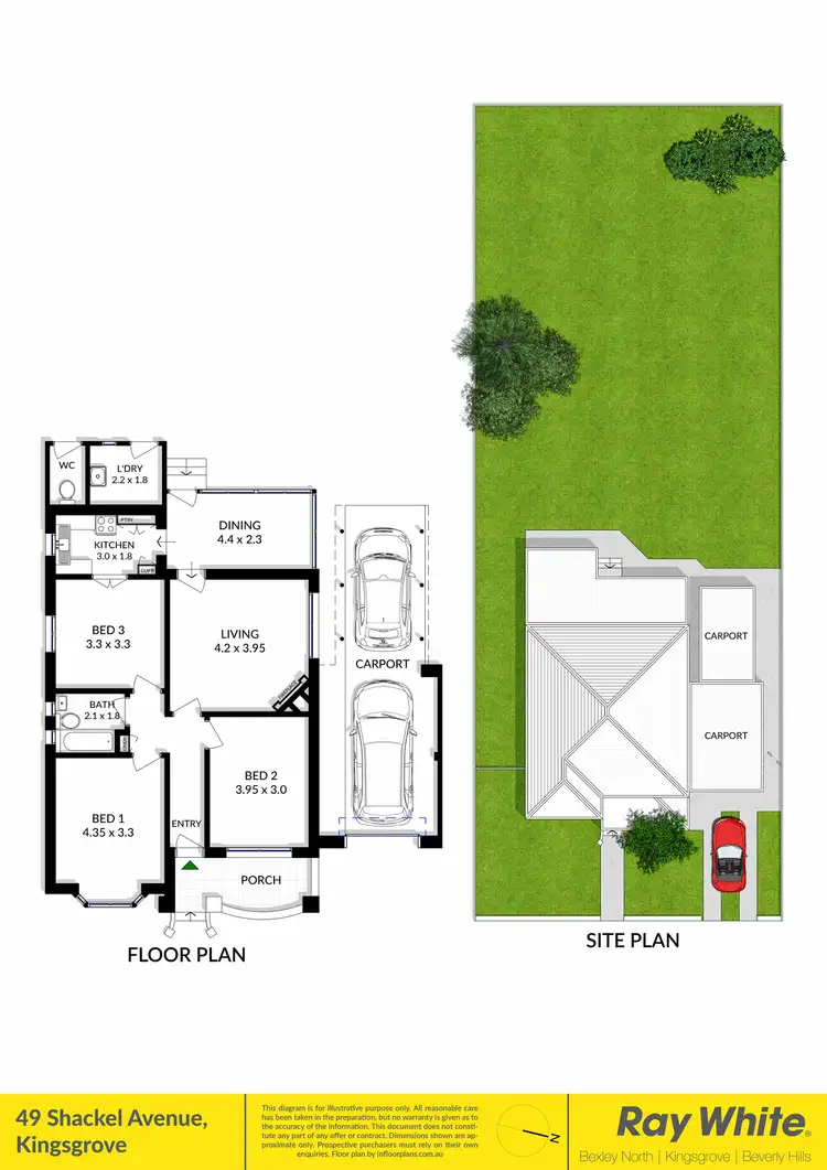 Floorplan of Homely house listing, 49 Shackel Avenue, Kingsgrove NSW 2208