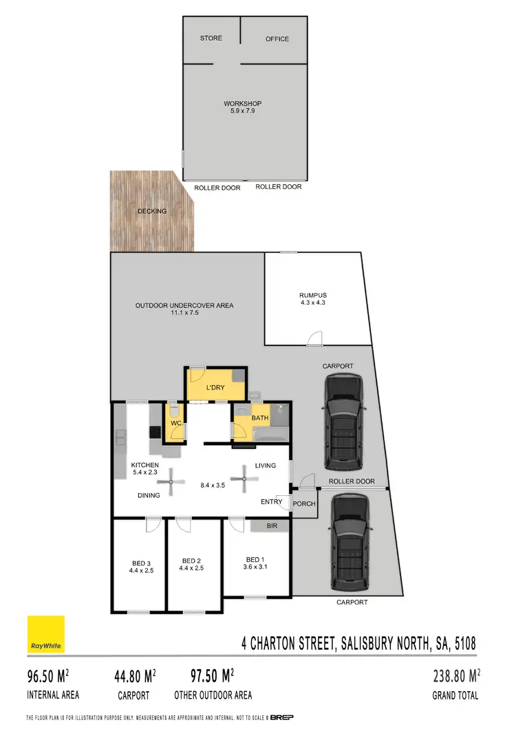 Floorplan of Homely house listing, 4 Charton Street, Salisbury North SA 5108