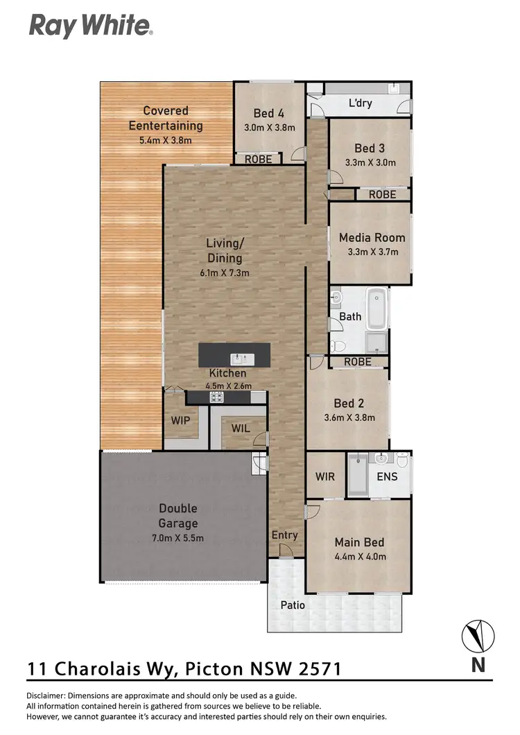 Floorplan of Homely house listing, 11 Charolais Way, Picton NSW 2571