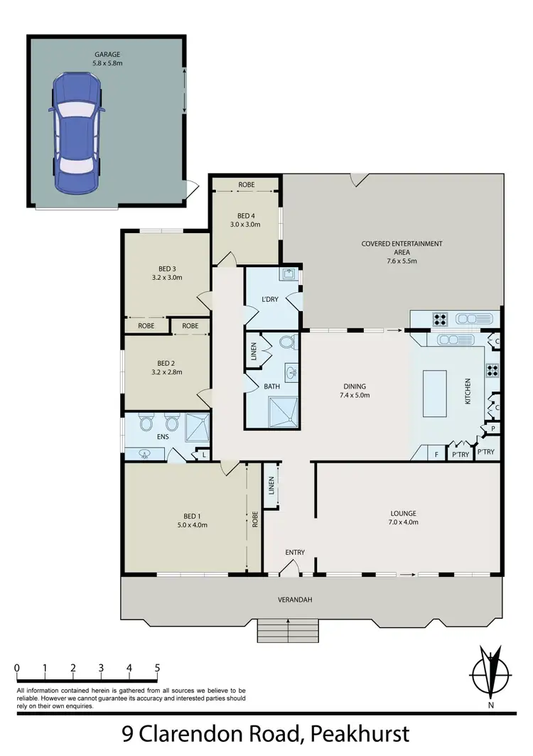 Floorplan of Homely house listing, 9 Clarendon Road, Peakhurst NSW 2210