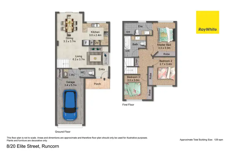 Floorplan of Homely townhouse listing, 8/20 Elite Street, Runcorn QLD 4113