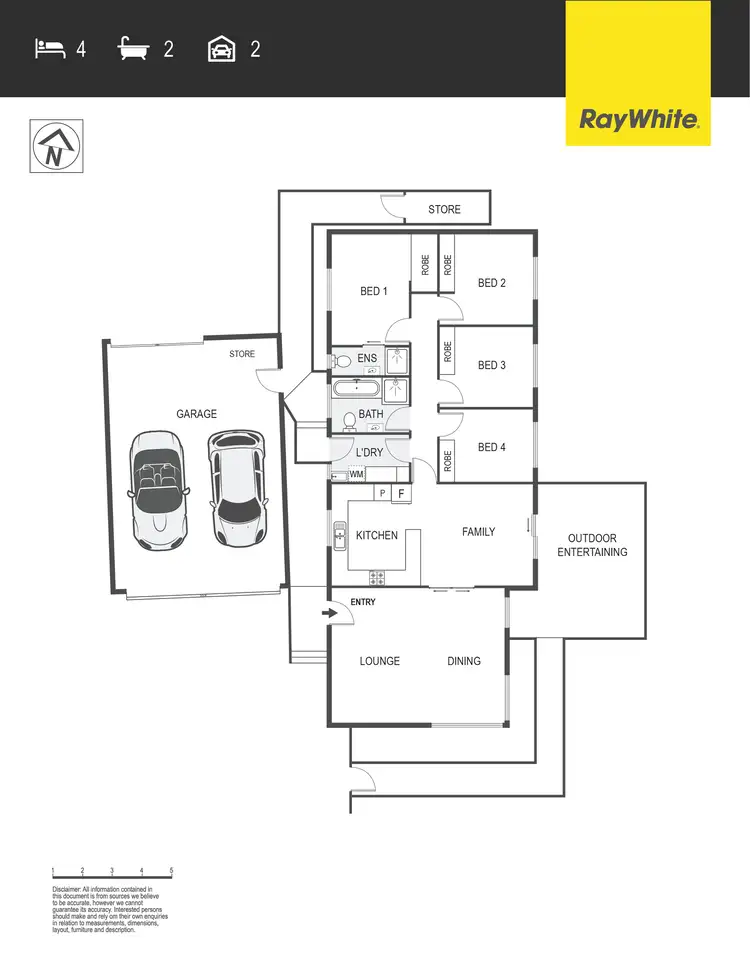 Floorplan of Homely house listing, 26 Yarra Street, Kaleen ACT 2617
