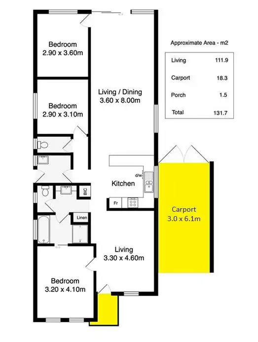 Floorplan of Homely house listing, 80 Sutherland Avenue, Hayborough SA 5211