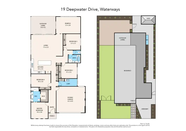 Floorplan of Homely house listing, 19 Deepwater Drive, Waterways VIC 3195