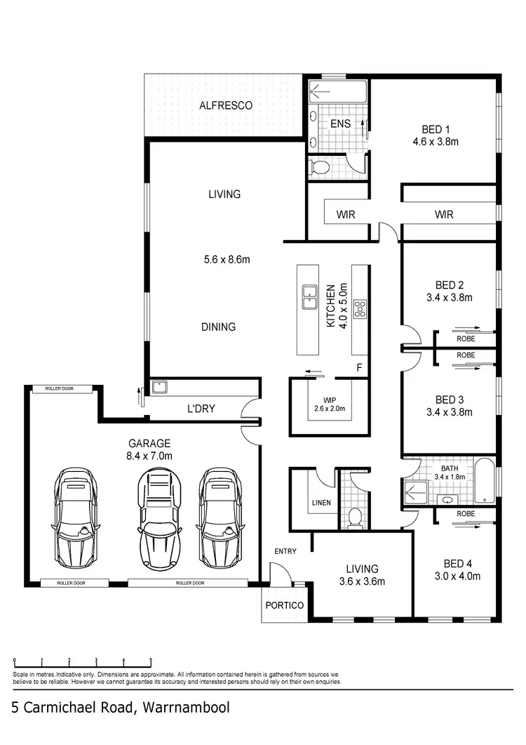 Floorplan of Homely house listing, 5 Carmichael Road, Warrnambool VIC 3280