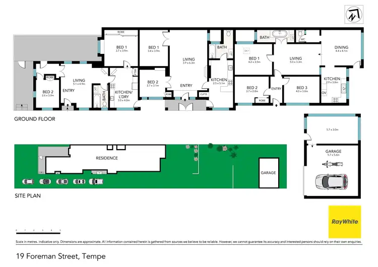 Floorplan of Homely house listing, 19 Foreman Street, Tempe NSW 2044