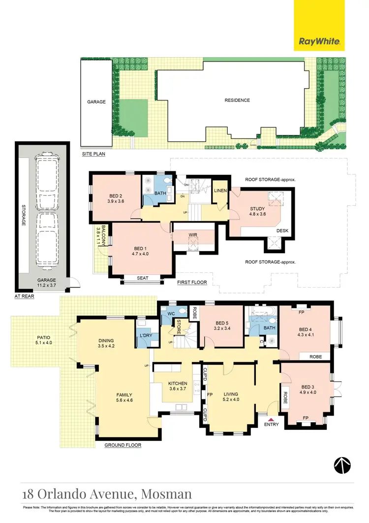 Floorplan of Homely house listing, 18 Orlando Avenue, Mosman NSW 2088