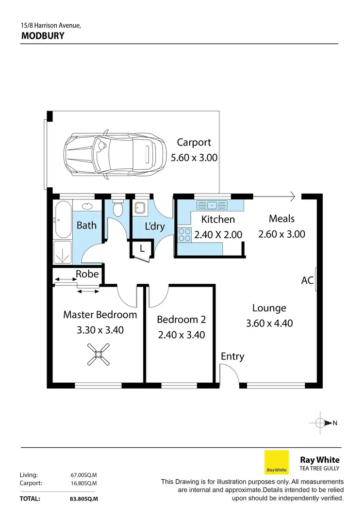 Floorplan of Homely house listing, 15/8-10 Harrison Avenue, Modbury SA 5092