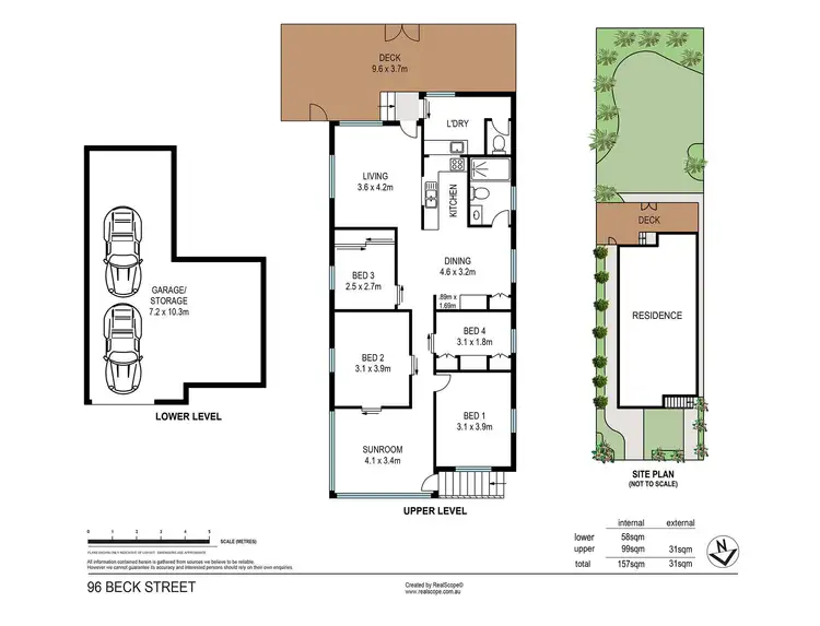 Floorplan of Homely house listing, 96 Beck Street, Paddington QLD 4064