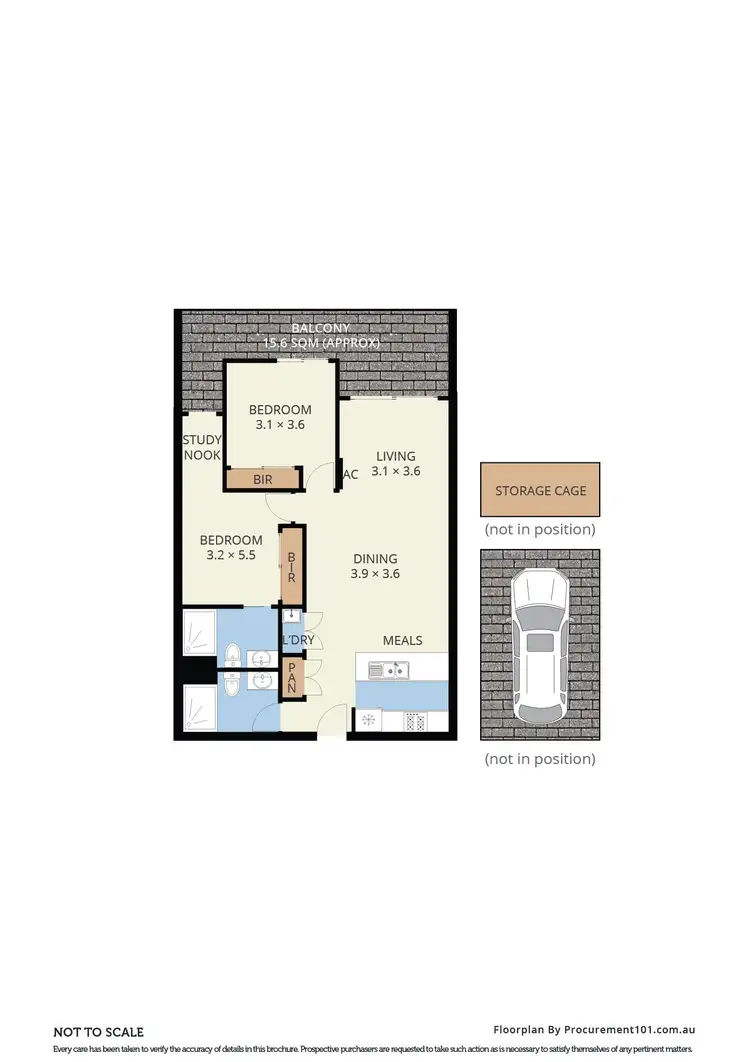 Floorplan of Homely apartment listing, 109/1 Lusher Road, Croydon VIC 3136