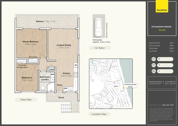 Floorplan of Homely apartment listing, 9/8 Marine Parade, Miami QLD 4220