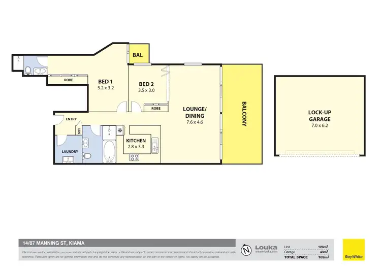 Floorplan of Homely apartment listing, 14/87 Manning Street, Kiama NSW 2533