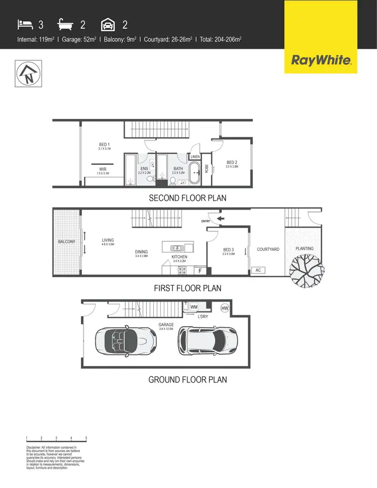 Floorplan of Homely unit listing, 17/3 Summerfield Close, Denman Prospect ACT 2611