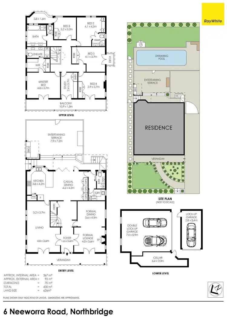 Floorplan of Homely house listing, 6 Neeworra Road, Northbridge NSW 2063