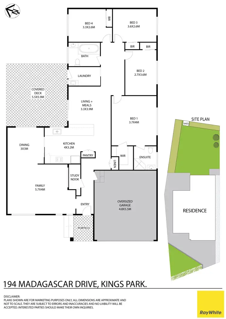 Floorplan of Homely house listing, 194 Madagascar Drive, Kings Park NSW 2148