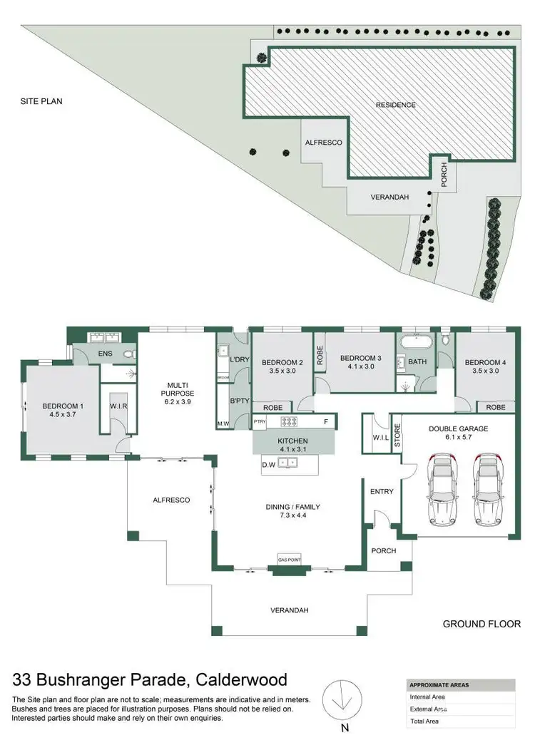 Floorplan of Homely house listing, 33 Bushranger Parade, Calderwood NSW 2527