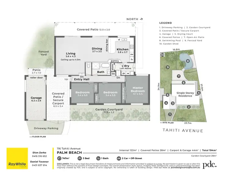 Floorplan of Homely house listing, 116 Tahiti Avenue, Palm Beach QLD 4221