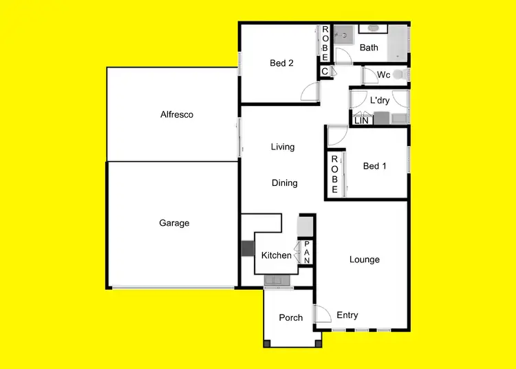 Floorplan of Homely townhouse listing, 8 Tasman Court, Mildura VIC 3500