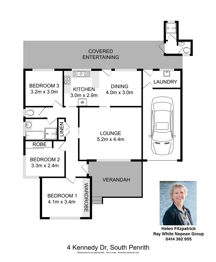Floorplan of Homely house listing, 4 Kennedy Drive, South Penrith NSW 2750