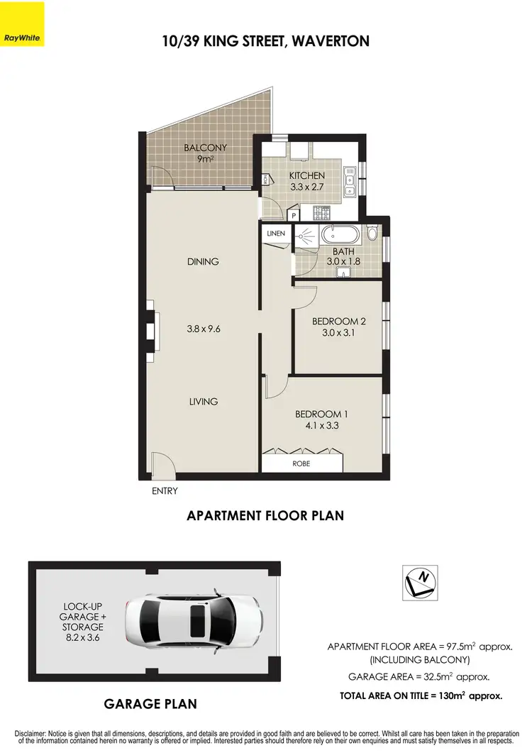 Floorplan of Homely apartment listing, 10/39 King Street, Waverton NSW 2060