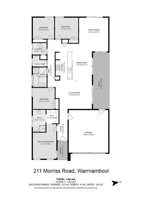 Floorplan of Homely house listing, 211 Morriss Road, Warrnambool VIC 3280