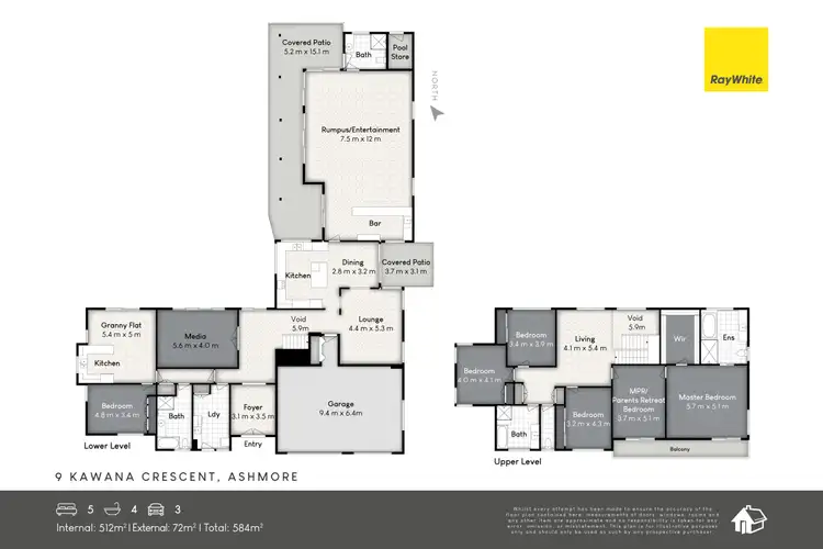 Floorplan of Homely house listing, 9 Kawana Crescent, Ashmore QLD 4214