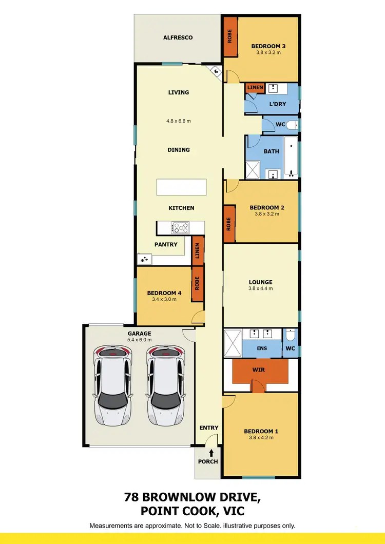 Floorplan of Homely house listing, 78 Brownlow Drive, Point Cook VIC 3030