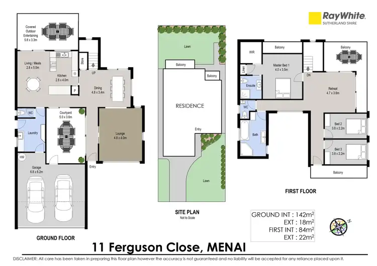 Floorplan of Homely house listing, 11 Ferguson Close, Menai NSW 2234