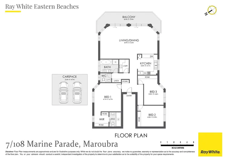 Floorplan of Homely apartment listing, 7/108 Marine Parade, Maroubra NSW 2035