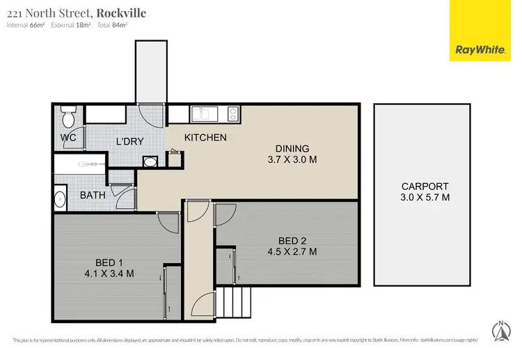 Floorplan of Homely house listing, 221 North Street, Rockville QLD 4350
