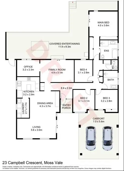 Floorplan of Homely house listing, 23 Campbell Crescent, Moss Vale NSW 2577