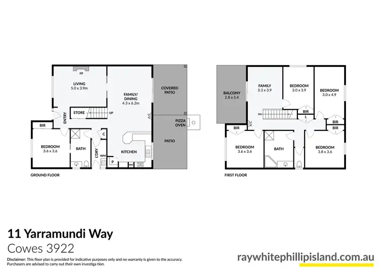 Floorplan of Homely house listing, 11 Yarramundi Way, Cowes VIC 3922