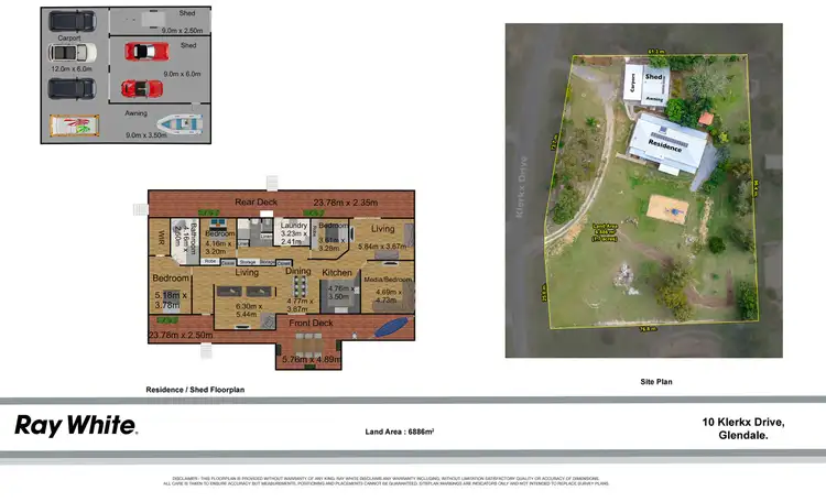 Floorplan of Homely house listing, 10 Klerkx Drive, Glendale QLD 4711