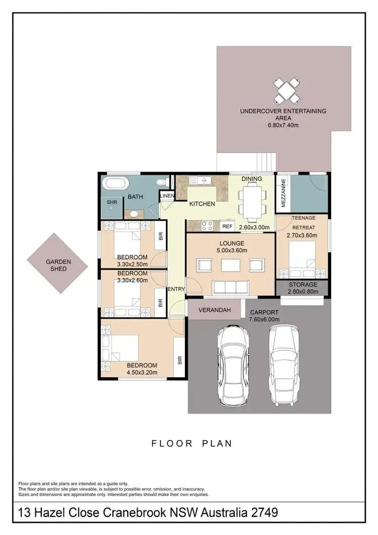 Floorplan of Homely house listing, 13 Hazel Close, Cranebrook NSW 2749