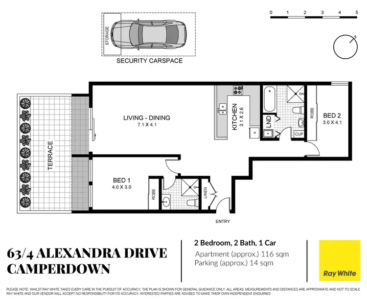 Floorplan of Homely apartment listing, 63/4 Alexandra Drive, Camperdown NSW 2050
