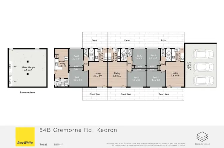 Floorplan of Homely block of units listing, 54B Cremorne Road, Kedron QLD 4031
