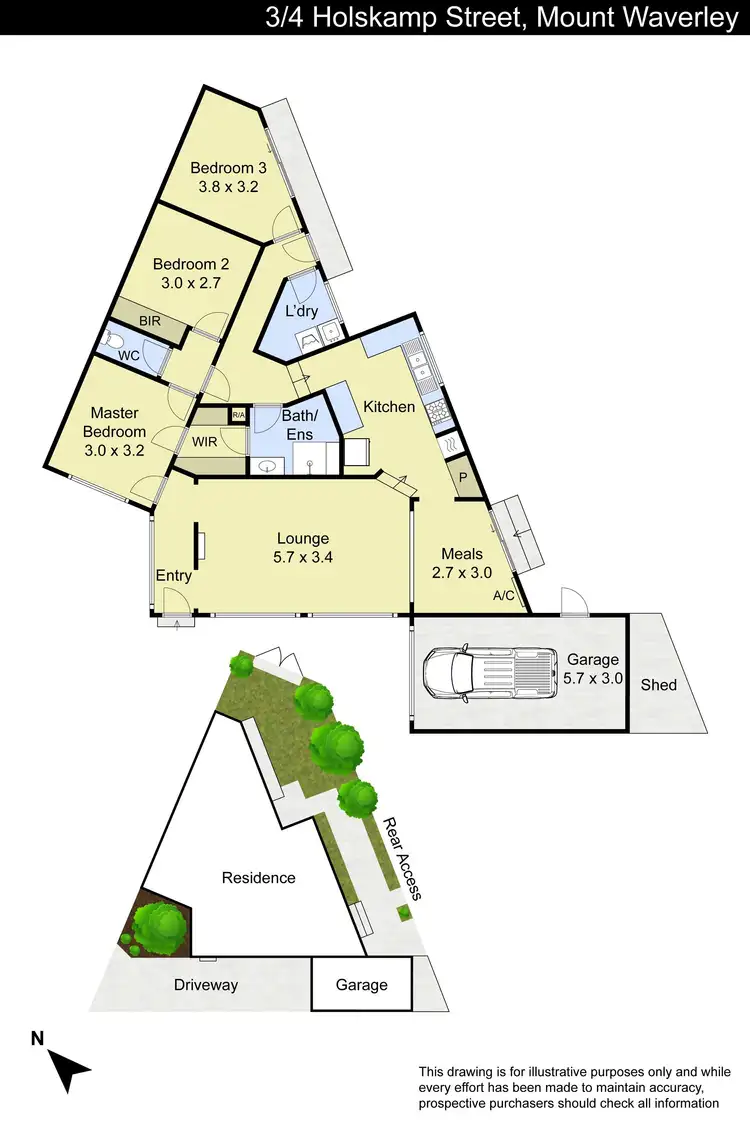 Floorplan of Homely unit listing, 3/4 Holskamp Street, Mount Waverley VIC 3149