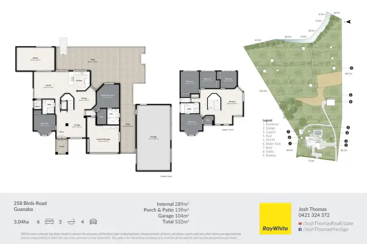 Floorplan of Homely rural property listing, 258 Birds Road, Guanaba QLD 4210