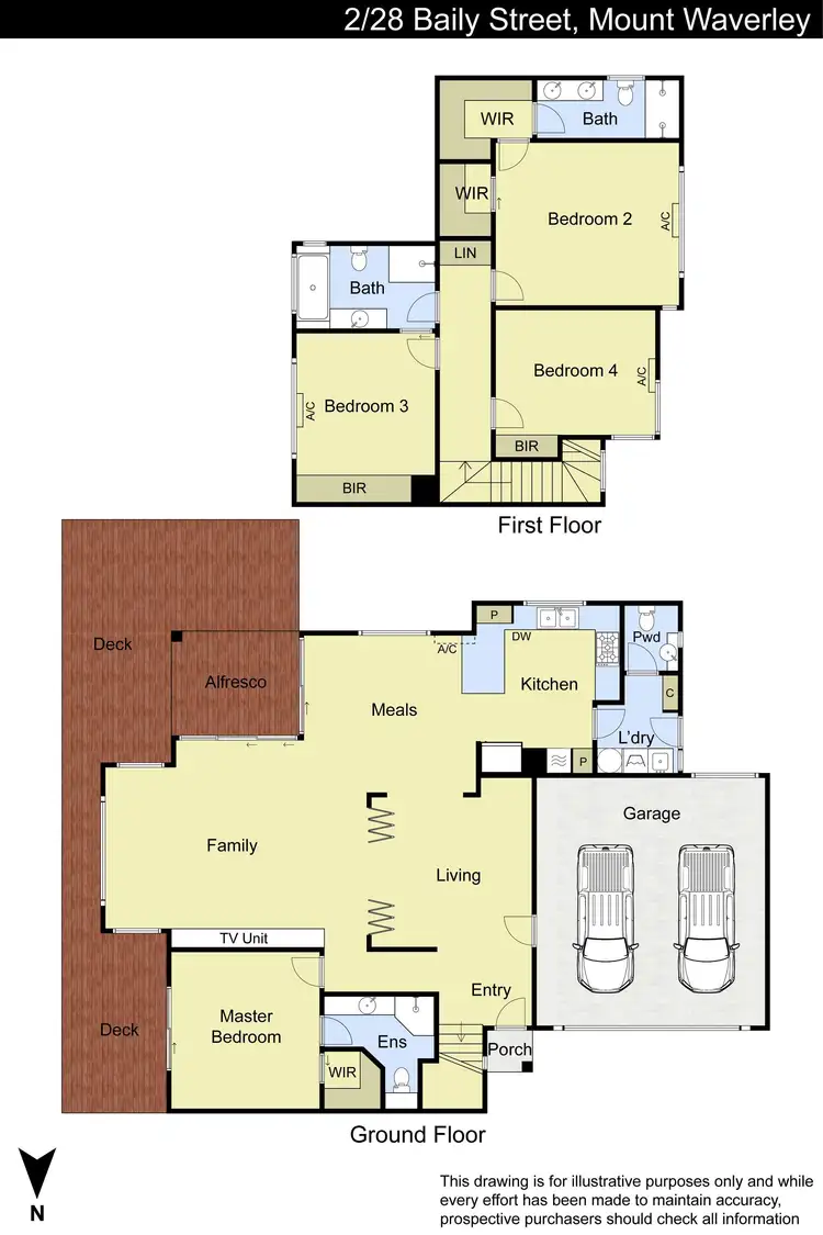 Floorplan of Homely townhouse listing, 2/28 Baily Street, Mount Waverley VIC 3149