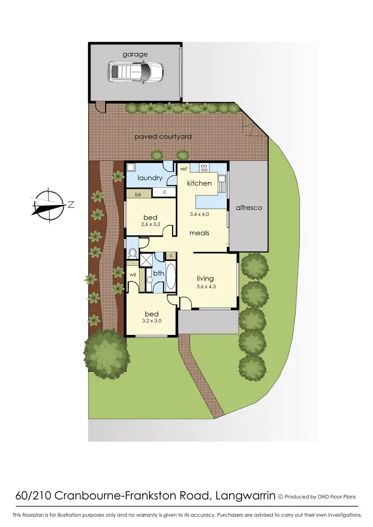 Floorplan of Homely unit listing, 60/210 Cranbourne-Frankston Road, Langwarrin VIC 3910