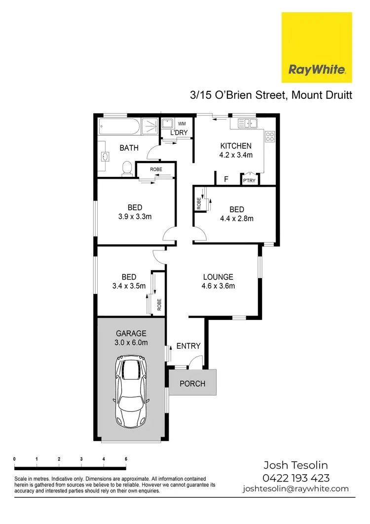 Floorplan of Homely townhouse listing, 3/15 O'Brien Street, Mount Druitt NSW 2770