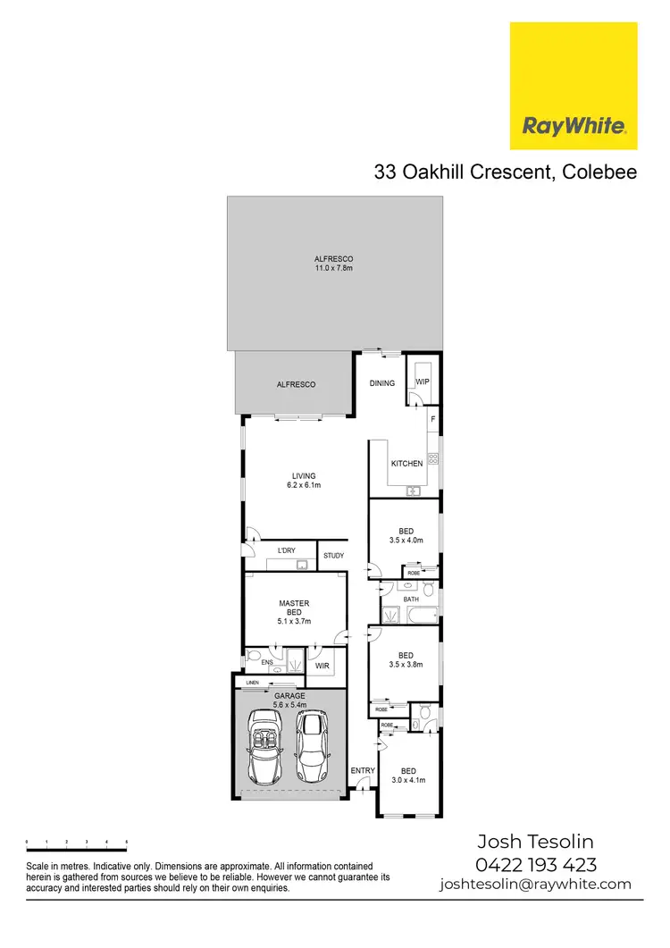 Floorplan of Homely house listing, 33 Oakhill Crescent, Colebee NSW 2761