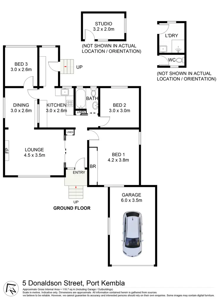 Floorplan of Homely house listing, 5 Donaldson Street, Port Kembla NSW 2505