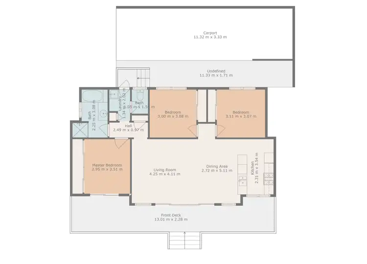 Floorplan of Homely house listing, 21A Gray Street, Emerald QLD 4720