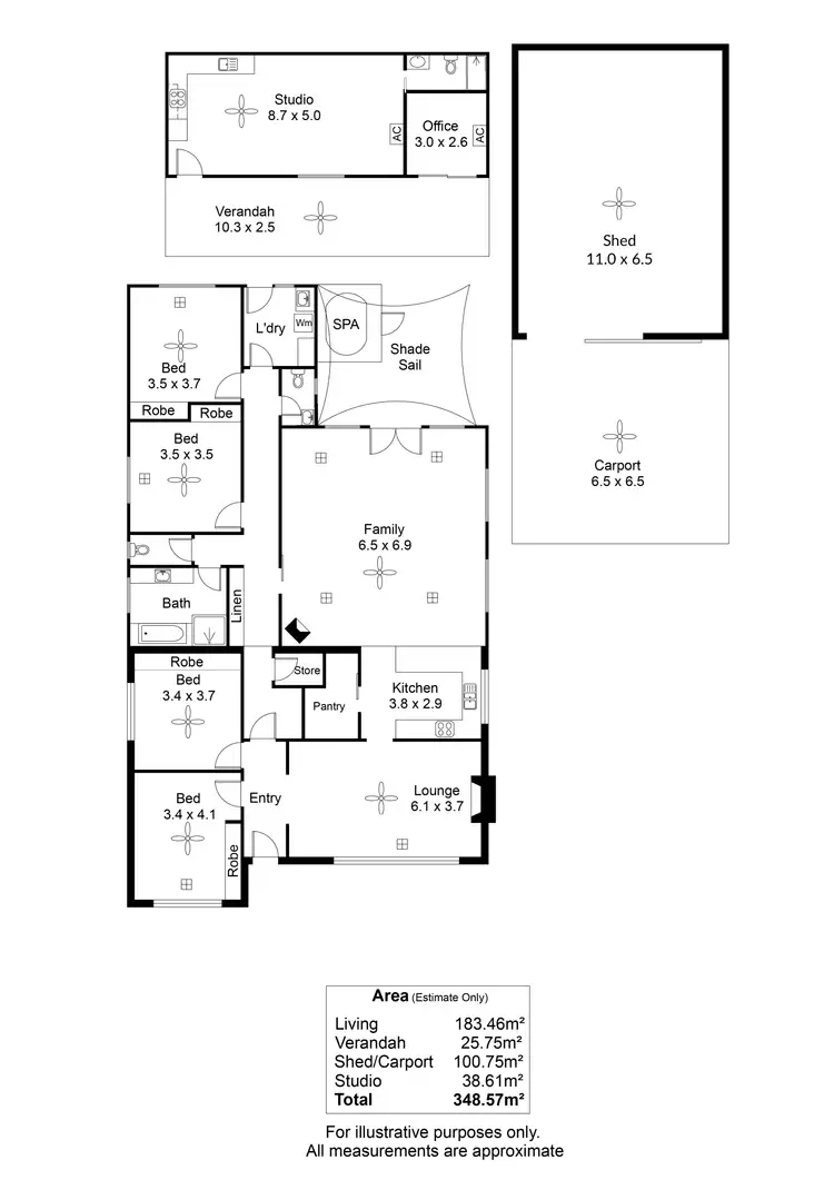Floorplan of Homely house listing, 6 Maple Avenue, Klemzig SA 5087