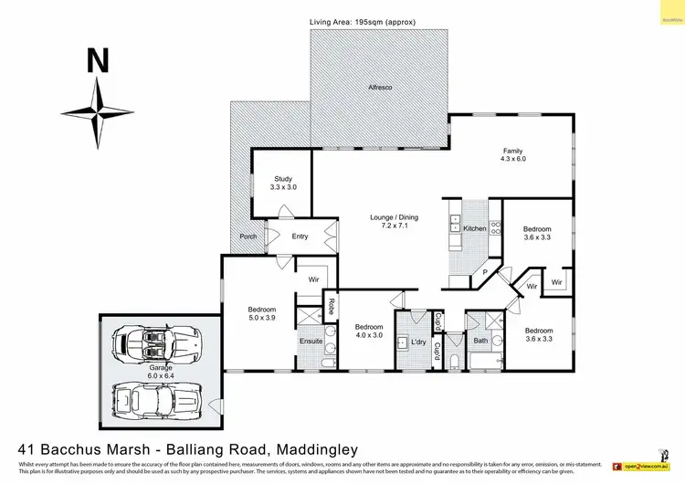 Floorplan of Homely house listing, 41 Bacchus Marsh-Balliang Road, Maddingley VIC 3340